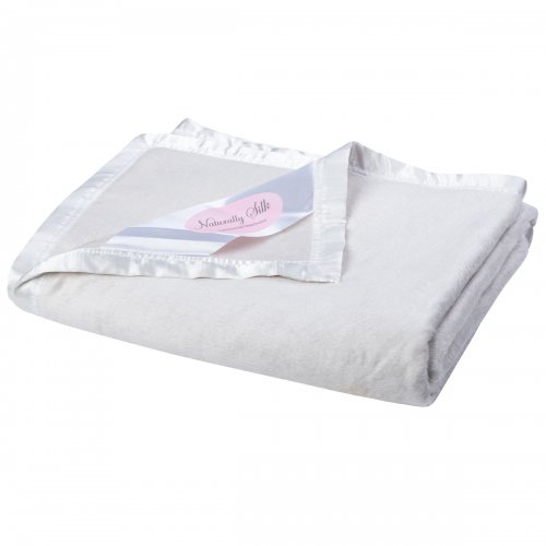 Mulberry SILK Cot Blanket with Satin Border - Click Image to Close